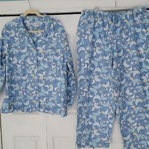 New NWOT Blue Moon Flannel Pajamas woman XXL 2X